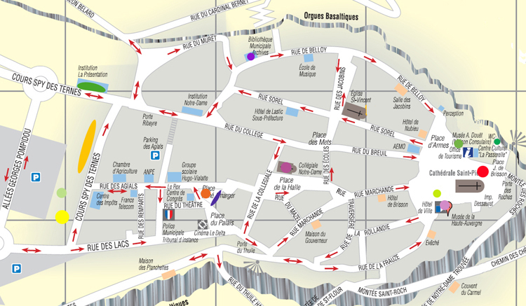 Placez le curseur sur les points de couleurs pour afficher les informations