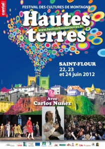 Affiche festival 2012 Hautes terres Saint Flour